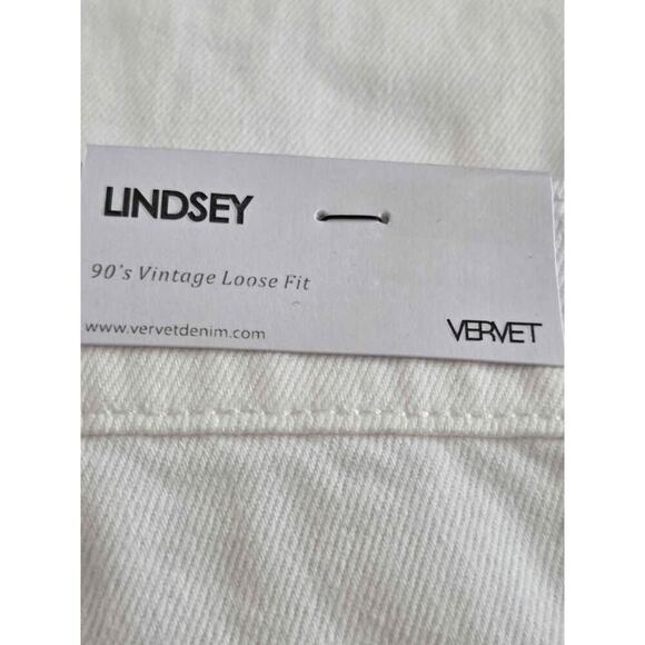 Vervet White Distressed Wide Leg Jeans High Rise Frayed Hem Women’s 32 NWT - Picture 8 of 12